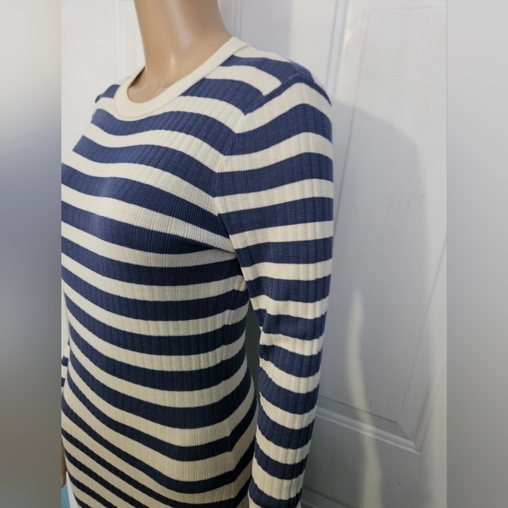 Sonia Rykiel Striped Long Sleeve Maxi Dress - Picture 4 of 6